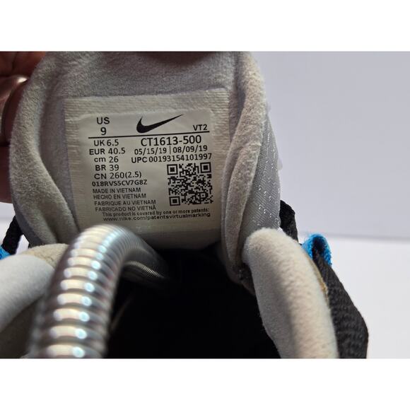 Nike Air Max 270 React Amethyst Tint Sneakers 2019 Ct1613-500 Women - Sz 9 - Picture 6 of 8